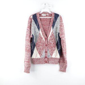 Vintage Rockabilly Acrylic Wool Cardigan Sweater